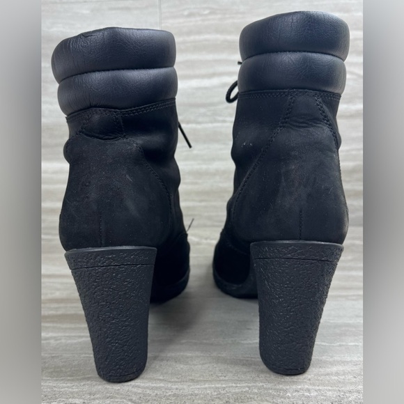 Timberland Tillston Black Nubuck Lace-Up 6in Boots Womens Size 8 - Picture 4 of 11
